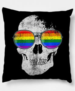 Gay Skull Crossbones Pride Lgbt Equality Support Queer Month Pillow KM