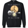 Hello Darkness My Old Friend Moon Lake Hippie Black Sweatshirt KM