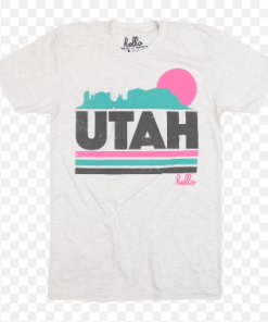 Hello Utah Too! (Adult) Oatmeal Tri-Blend T-Shirt KM