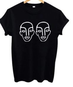 Hipster retro faces t-shirt KM