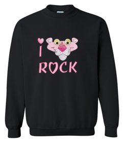 I Love Rock Pink Panther Sweatshirt KM