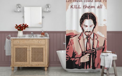 John Quote Shower Curtain KM