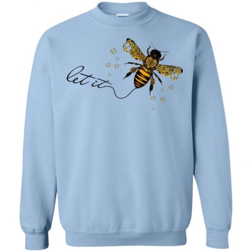 Let It Bee Free White Sweatshirt KM