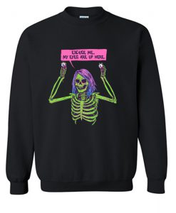 My Eyes Are Up Here Sweatshirt (KM)