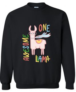 One Awesome Llama Sweatshirt KM