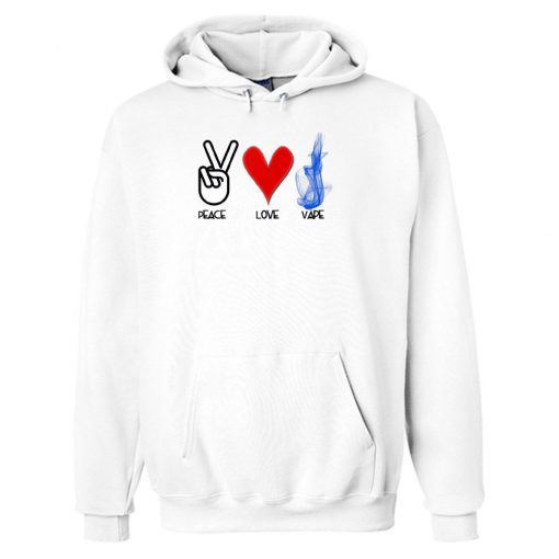 Peace Love Vape Hoodie KM