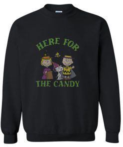 Peanuts Halloween Charlie Sally Here for the Candy Sweatshirt KM