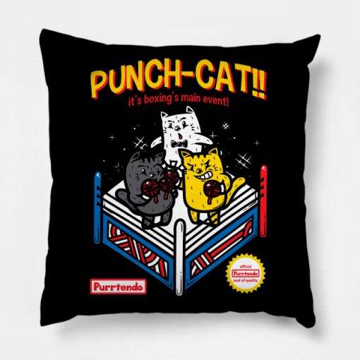 Punch cat Pillow KM