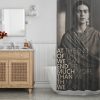 Quote print Frida Kahlo at the end Shower Curtain KM