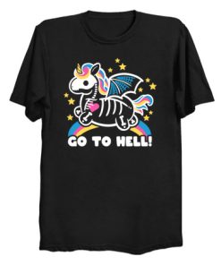 Skeleton unicorn T Shirt KM