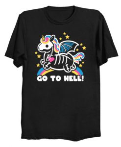 Skeleton unicorn T Shirt KM