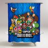 Super Mario Bros All Character Shower Curtains KM