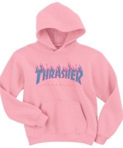 Thrasher Blue Fire Hoodie KM