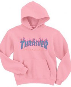 Thrasher Blue Fire Hoodie KM