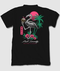 Tropical Skeleton Flamingo T-Shirt KM