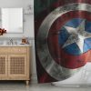 captain america shield Shower Curtains KM