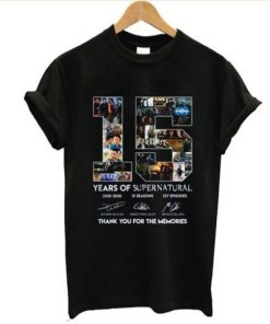 15 Year Of Supernatural T shirt KM