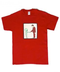 Alien Handshake With Man T-Shirt KM
