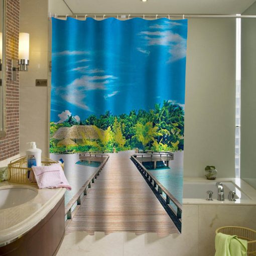 Beach Shower Curtain KM