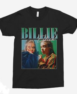 Billie Eilish 90s Vintage Black T-Shirt KM