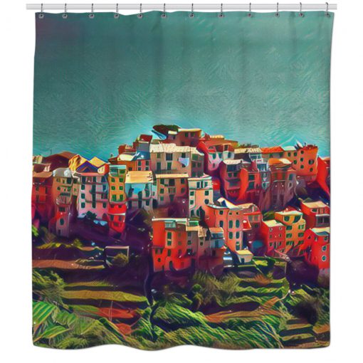 Boho Cinque Terre Shower Curtain KM