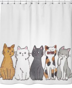 Cats Shower Curtain KM