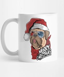 Dog Merry Christmas Mug KM