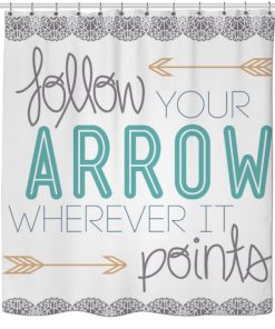 Follow Your Arrow Shower Curtain KM
