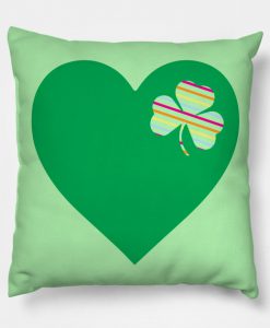 Green Shamrock Pillow KM