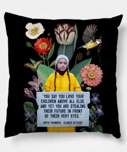 Greta Thunberg - Climate Activist Pillow KM