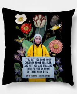 Greta Thunberg - Climate Activist Pillow KM