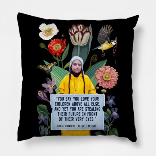 Greta Thunberg - Climate Activist Pillow KM