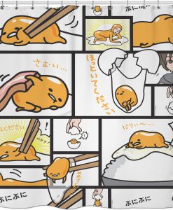 Gudetama Comic Shower Curtain KM