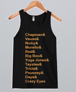 Hippowarehouse Chapman, Vause, Nicky, Morello, Red Big Boo, Yoga Jones Tank Top KM