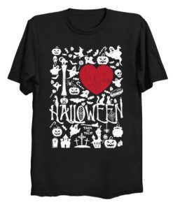 I love Halloween T Shirt KM
