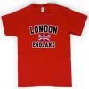 London England Flag Red T-Shirt KM