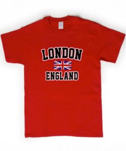 London England Flag Red T-Shirt KM