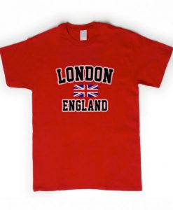 London England Flag Red T-Shirt KM