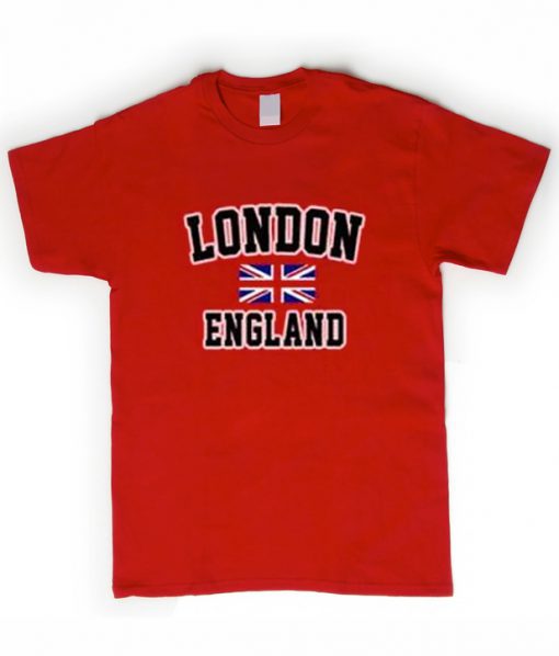 London England Flag Red T-Shirt KM