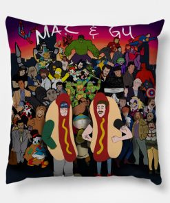 Mac & Gu's Lonely Hot Dog Band MERCH Pillow KM