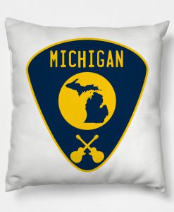 Michigan Guitar Pick Pillow KM