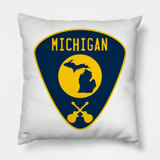 Michigan Guitar Pick Pillow KM