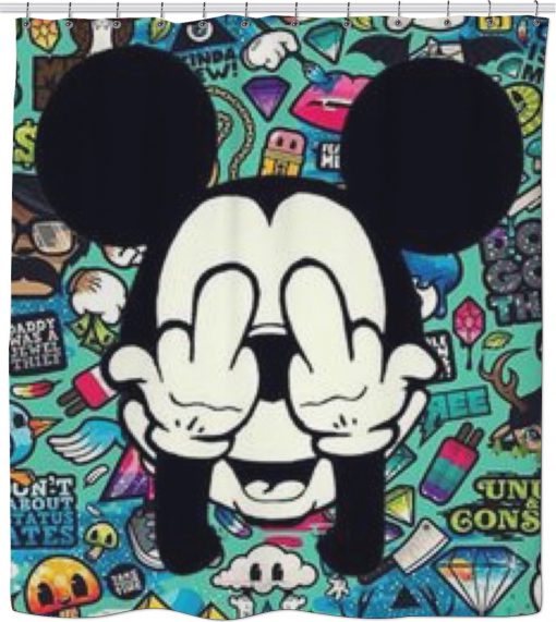 Mickey Mouse Shower Curtain KM