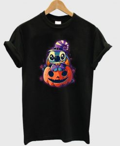 Stitch And Pumpkin T-Shirt KM