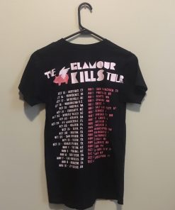 The Glamour Kills 2009 Tour T Shirt Back KM