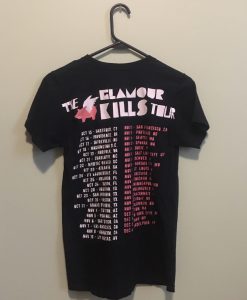 The Glamour Kills 2009 Tour T Shirt Back KM