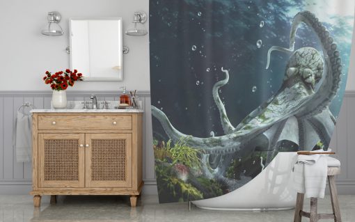 The Octopus Kingdom Shower Curtain KM