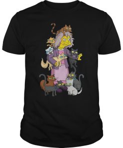The Simpsons Crazy Cat Lady T Shirt KM