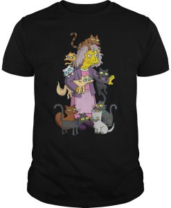 The Simpsons Crazy Cat Lady T Shirt KM