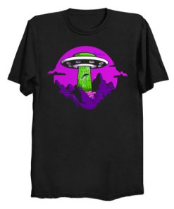 UFO Abduction Yikes T Shirt KM